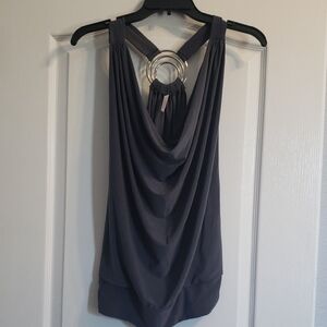 Women's Gray Sleeveless Top